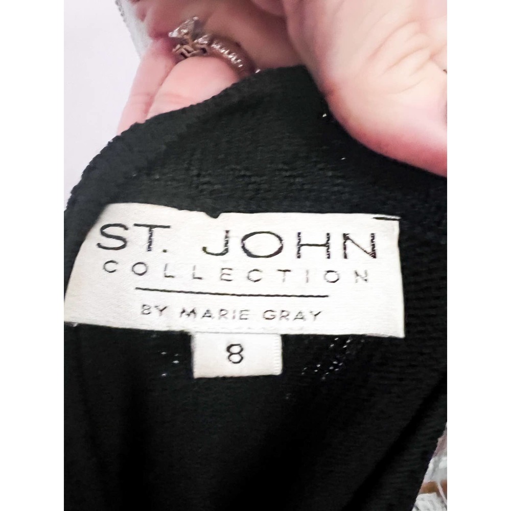 St. John Black Cardigan Sweater - Picture 7 of 7